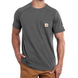 5 Carhartt Force Relaxed Fit Midweight Short-Sleeve Pocket T-Shirts 4 Blue 1grey